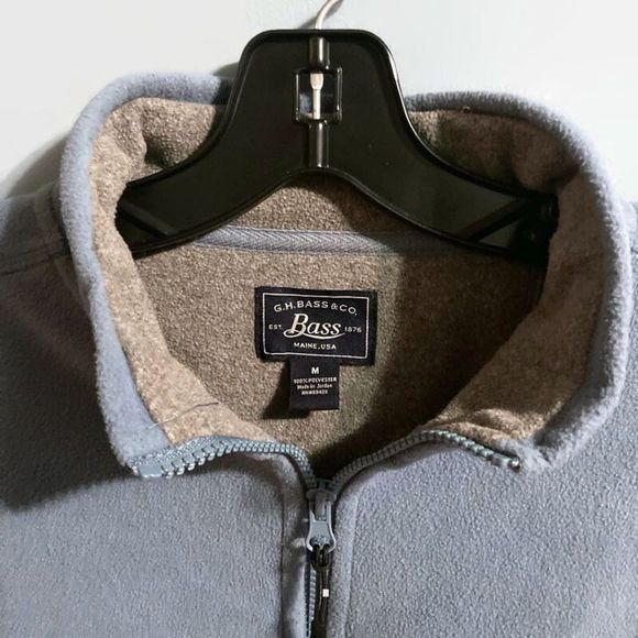 G.H. Bass & Co. Mens Light Blue 1/4 Zip Sweatshirt - Picture 8 of 10